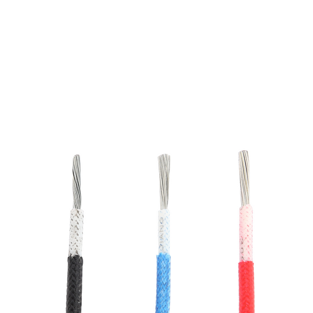 Cable trenzado Figerglass y aislado con caucho de silicona UL3074/3075